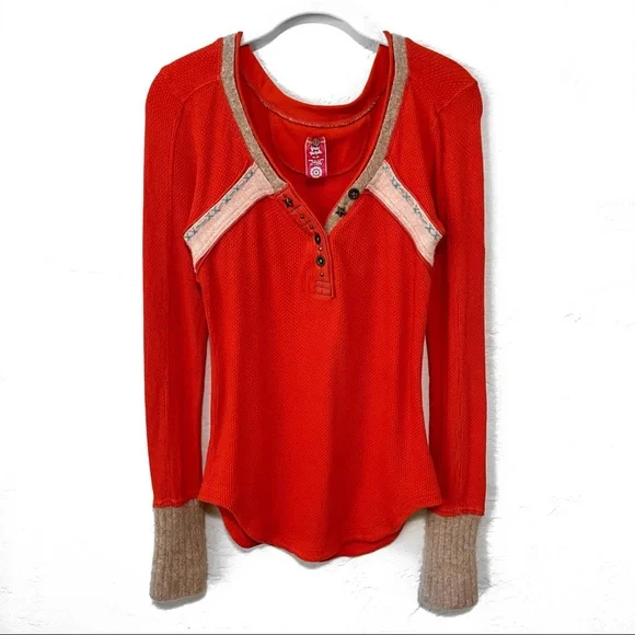 free people Nordic Nuzzle Lambswool Trim Thermal - M - Picture 1 of 13